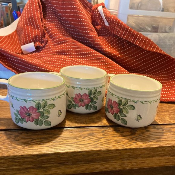 Floral Coffee Mugs, Studio Nova Garden Bloom Mugs Set 3 - Picture 2 of 4